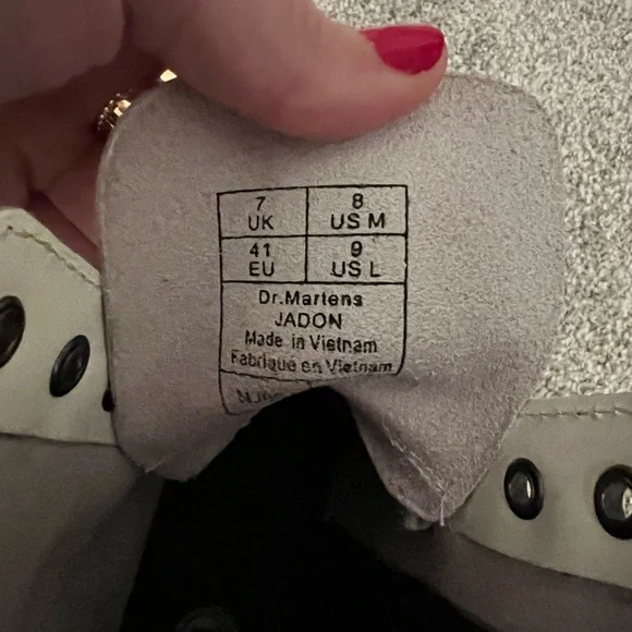 Dr. Martens Jadon White Platform Boots - Picture 5 of 7